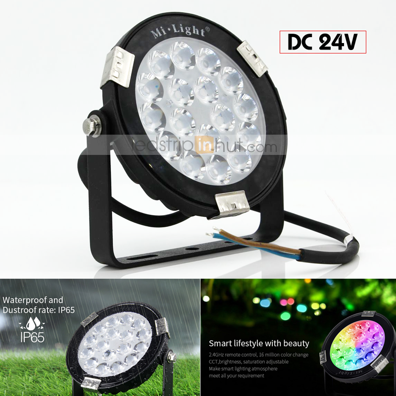 LED Landscape Lighting - 9W RGB+CCT Smart LED Garden Light - DC24V