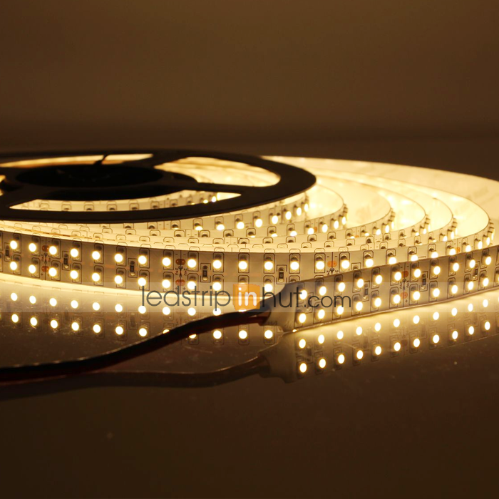 3528 Dual Row Single Color LED Strip Light 24V - 5m - 570 lm/ft - Non-Weatherproof(IP20) - Click Image to Close