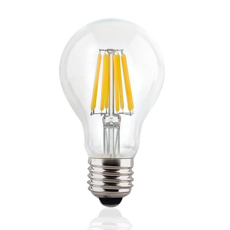 A19 LED Bulb - 80 Watt Equivalent LED Filament Bulb - 800 Lumens - 90~145 VAC
