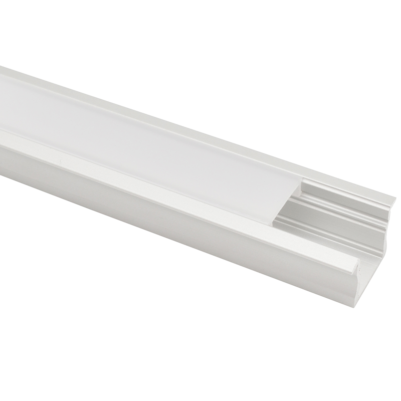 23x14mm Deep Flush Mount Aluminum Profile Housing for LED Strip Lights - ALU-LE2314 Series