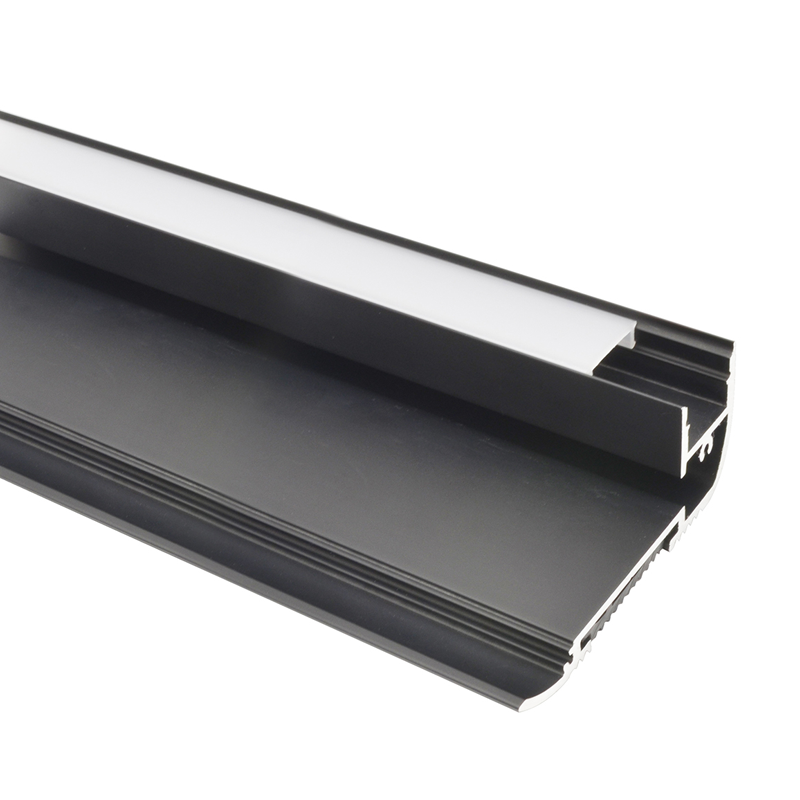 65x28mm Slope Angle Surface-Mounted Aluminum LED Profile For Stairs Lighting - ALU-LG6528 Series