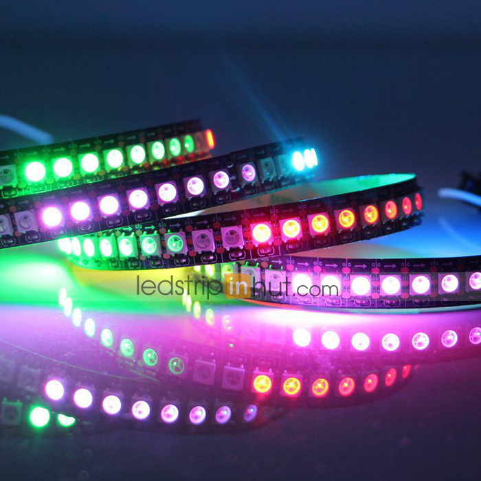 Adafruit NeoPixel Digital RGB LED Strip 144 LED - 1m Black - BLACK