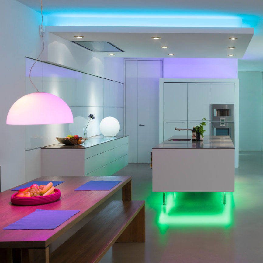 A19 MiLight RGB+CCT LED Bulb - 12-Watt (90-Watt Equivalent) - 1,100 Lumens - RF Remote Optional