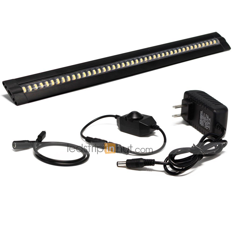 Dimmable Under Cabinet LED Lighting Fixture with Dimmer & Power Supply Included - 12V - 12" - 300 Lumens
