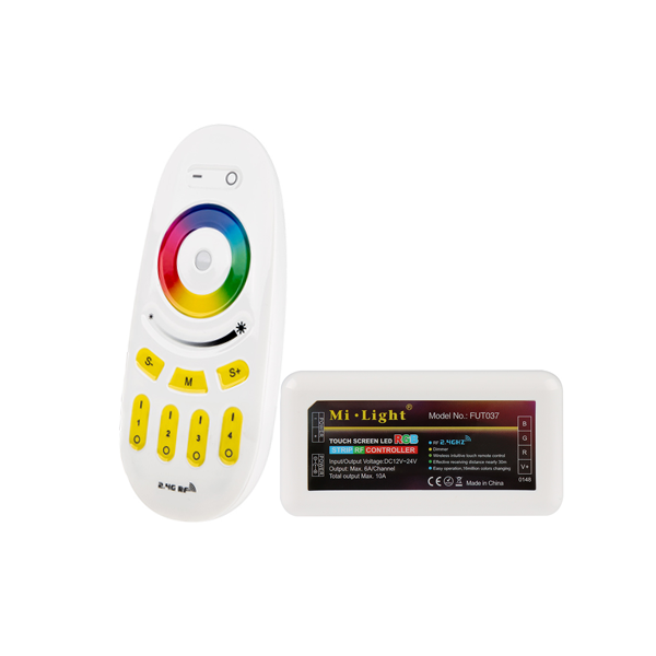 MiLight WiFi Smart Multi Zone RGB Controller with Touch Remote - 6 Amps/Channel