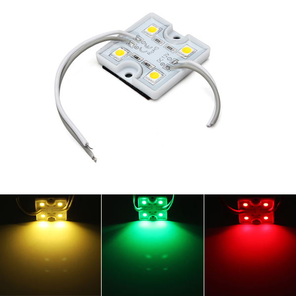 Single Color LED Module - Square Constant Current Sign Module w/ 4 SMD LEDs - 20 PCS