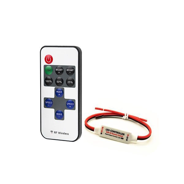 Single Color LED Controller with Dynamic Modes - RF Remote