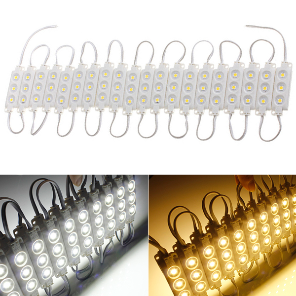 5050 SMD Waterproof Injection Molding LED Module w/ 3 SMD LEDs - 20 PCS