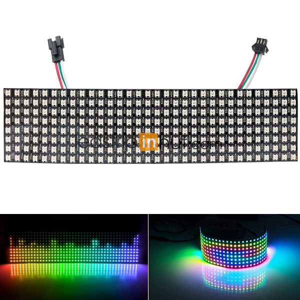 Flexible 8x32 NeoPixel RGB LED Matrix