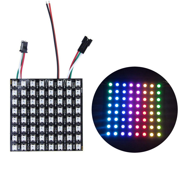 Flexible 8x8 NeoPixel RGB LED Matrix