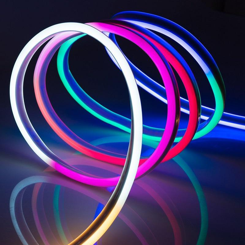 Dream Color RGB Color Changing Chasing SMD LED Neon Rope Light - 24 Volt - 33 Feet - Click Image to Close