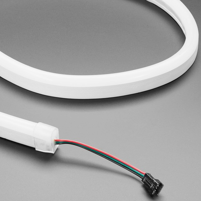 NeoPixel RGB Neon-like LED Flex Strip with Silicone Tube - 1 meter - Click Image to Close