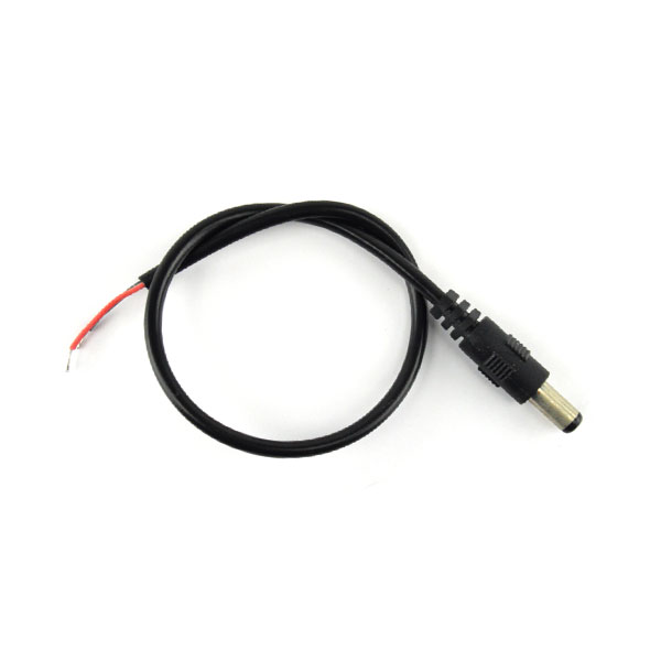 2.1mm DC Barrel Male Plug w/ Cable