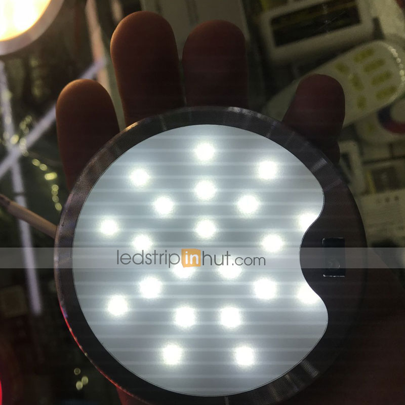5W Round Hand Wave Sensor LED Switch Cabinet Light - 21 LED - 350 Lumens