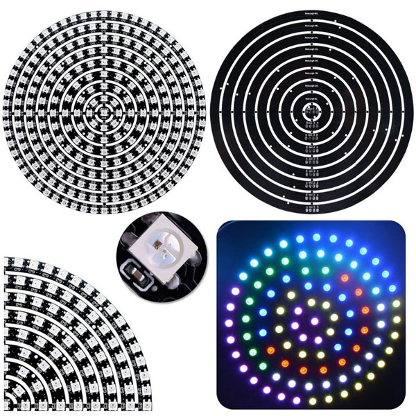 NeoPixel Ring 60 RGB LED with Integrated Drivers - 5V - 3 Chip RGB SMD LED 5050