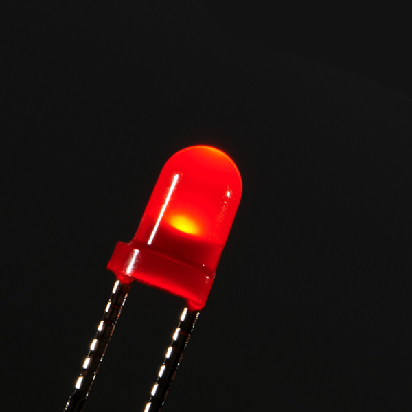 Diffused Red 3mm LED (25 pack)