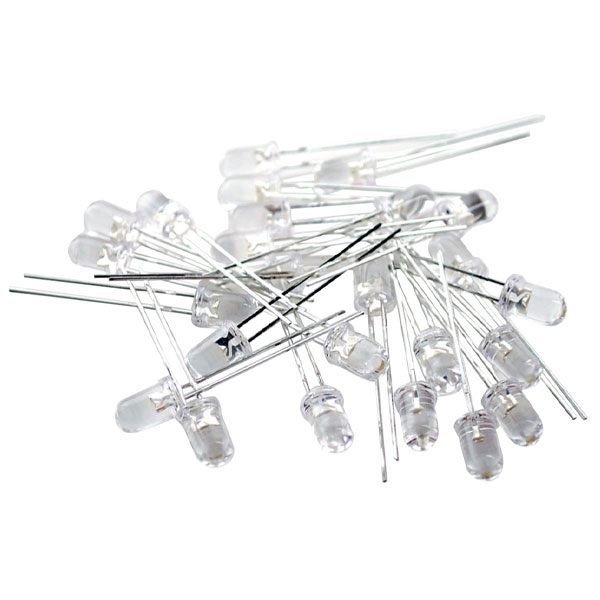 Super Bright White 5mm LED (25 pack)