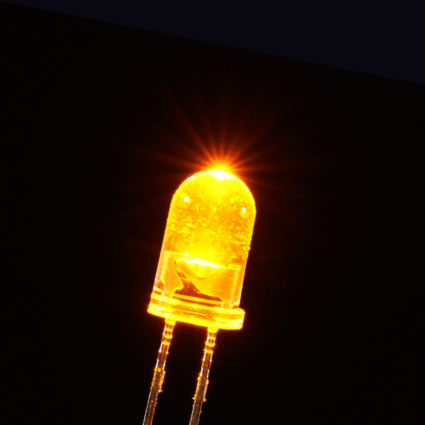 Super Bright Yellow 5mm LED (25 pack)