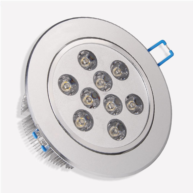 LED Recessed Light Fixture 9 Watt(Nine 1 Watt) - Aimable - 5.22" - Click Image to Close