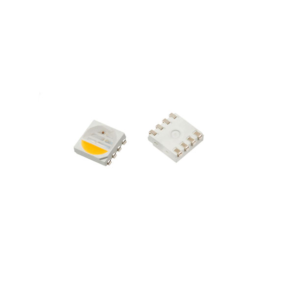 SMT RGBW 5050 SMD LED - Warm White - ~3100K - White Casing - 10 Pack