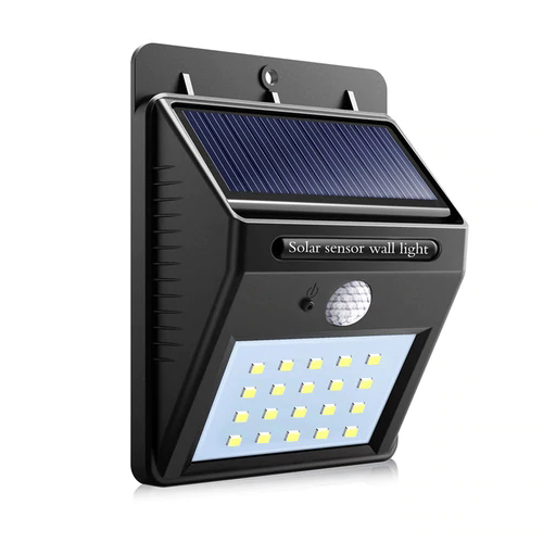 Solar Power 20 LED PIR Motion Sensor Wall Light Waterproof Outdoor Path Yard Garden Security Lamp