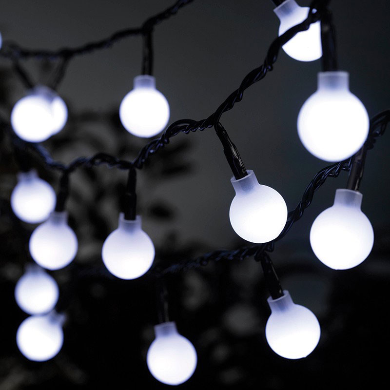 LED Cherry Ball string lighting New Year Christmas garland Lights Fairy wedding party - 16 ft. - 50 Bulbs