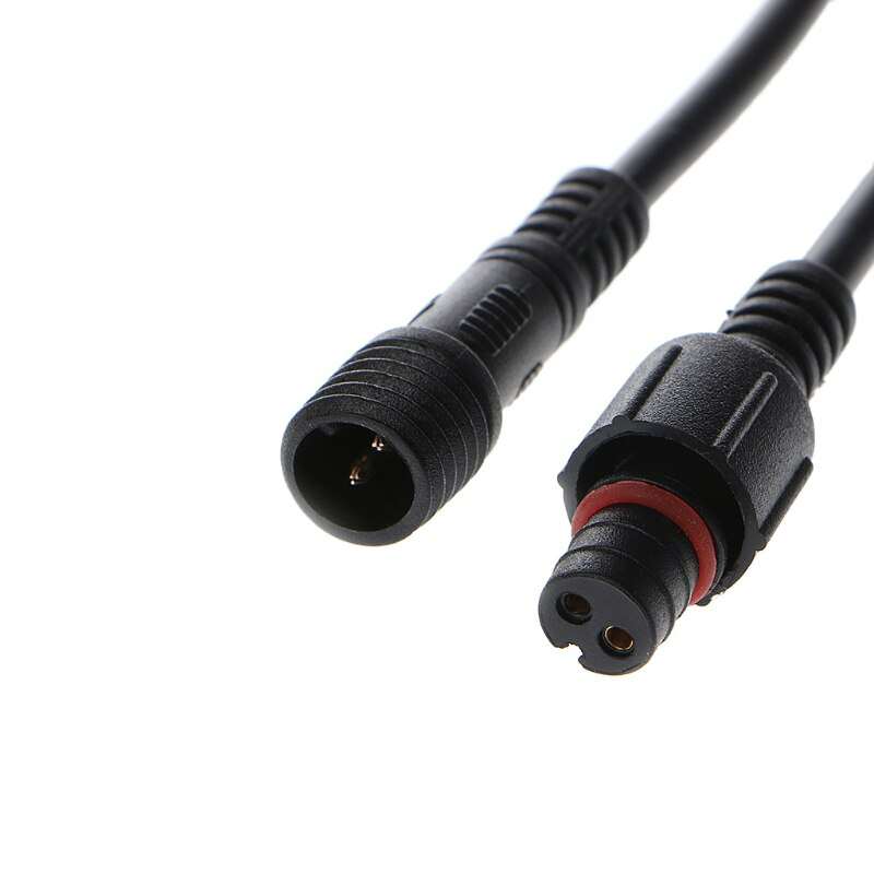 Single Color 2 Pin Male to Female Connector - Waterproof