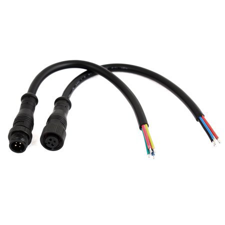 4 Pin Male to Female Waterproof Connector Cable
