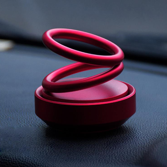 New High-end Double Ring Rotating Designed UFO Car Air Purifier Car Fragrance Creative Home Accessories