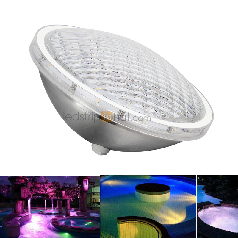 LED Underwater Landscape Lighting - 27W RGB+CCT PAR56 LED Pool Lighting