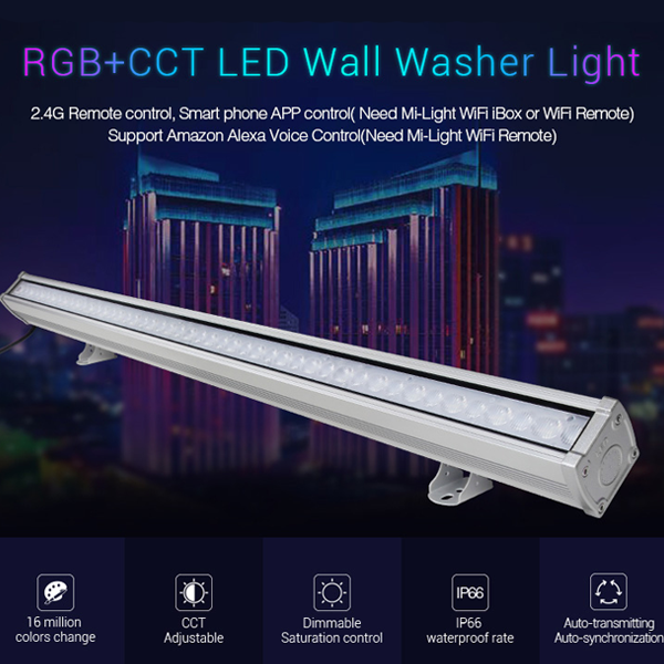 LED Landscape Lighting - 24 watt Linear RGB LED Wall Washer - AC86~265V