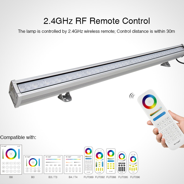 LED Landscape Lighting - 24 watt Linear RGB LED Wall Washer - AC86~265V