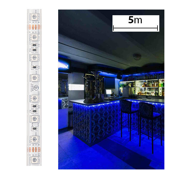 5050 RGB LED Strip Light - Color Changing LED Tape Light 24V - 5m - 100 lm/ft - Weatherproof(IP67)