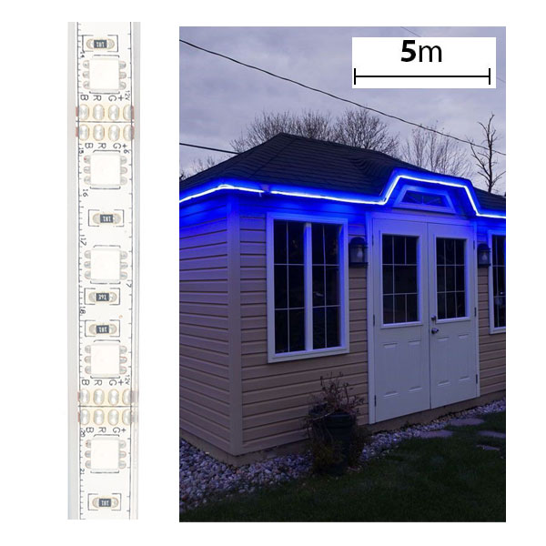 Outdoor RGB LED Strip Lights/Tape Light 12V - 5m - 97 lm/ft - Weatherproof(IP67)