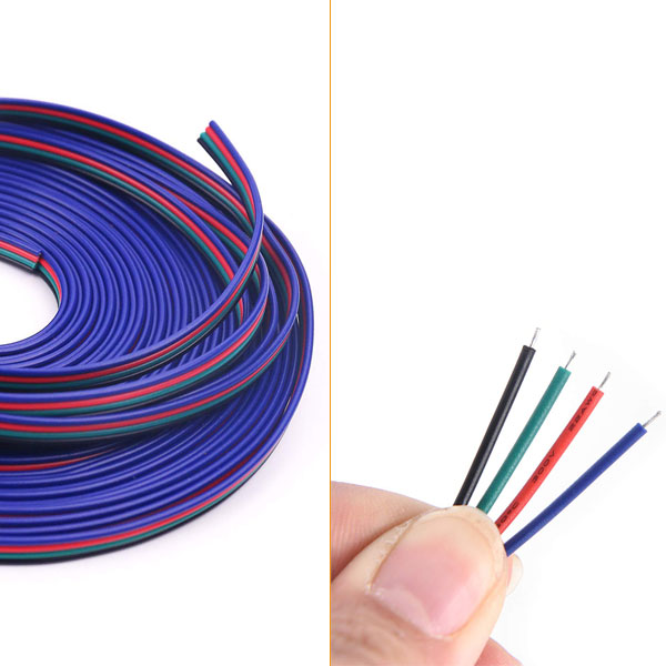 Four Conductor RGB Power Wire - 22 Gauge Wire
