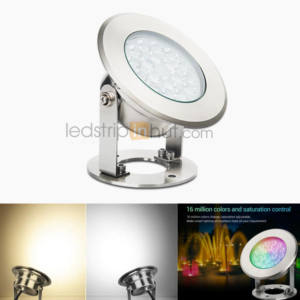 LED Landscape Lighting - 9W 433MHZ RGB+CCT LED Underwater Lighting
